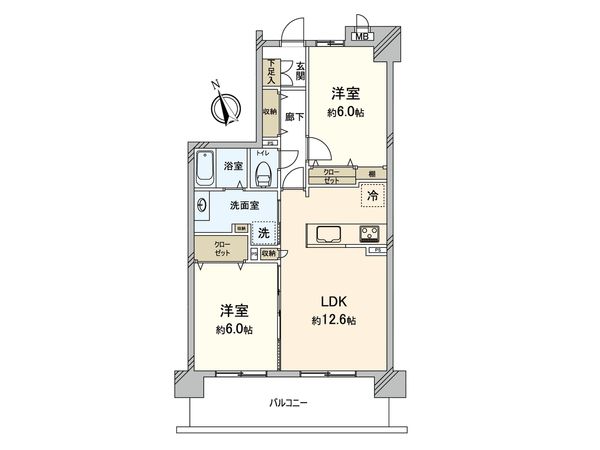 クレストフォルム高井戸南 間取図(平面図) 間取図(平面図)