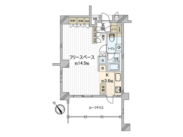 グローリオ浜田山デュオ 間取図(平面図)