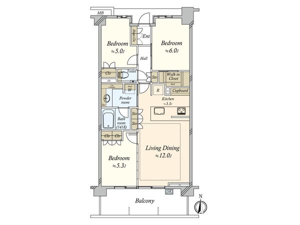 間取図(平面図)