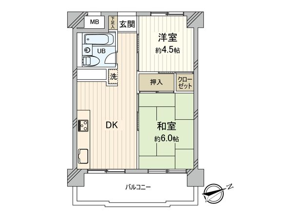 高井戸永谷マンション 間取図(平面図)