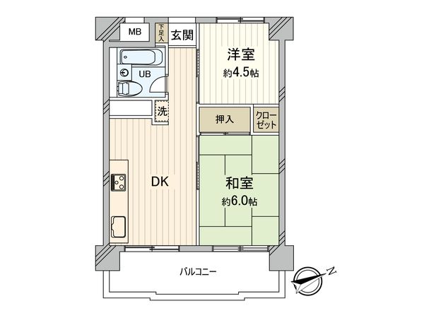 高井戸永谷マンション 間取図(平面図)