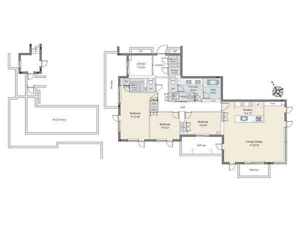パークシティ浜田山 G棟 間取図(平面図)