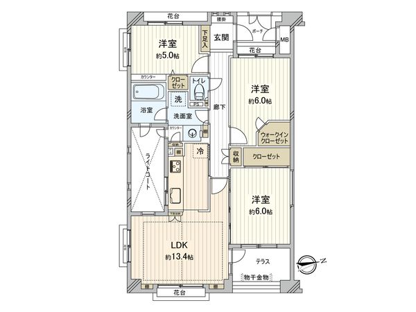 シャリエ高井戸ソルパティオ 間取図(平面図)