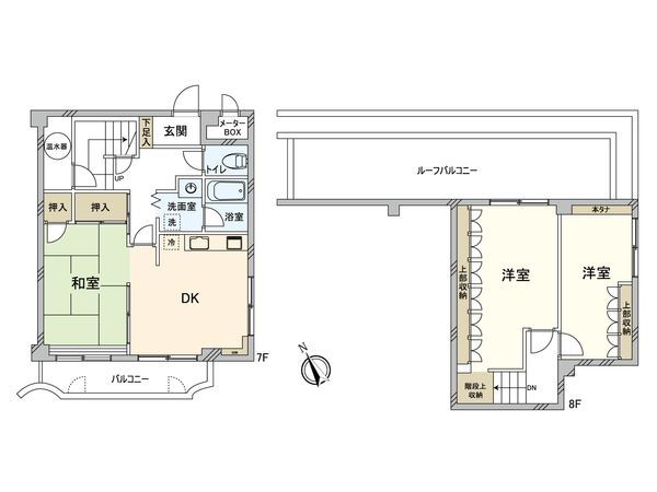 エザンス高井戸 間取図(平面図) エザンス高井戸 間取図(平面図)