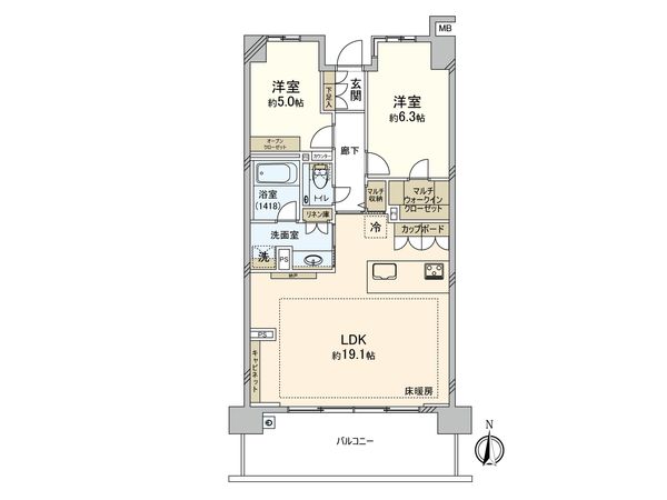 ジオ杉並高井戸 間取図(平面図) ジオ杉並高井戸 間取図(平面図)