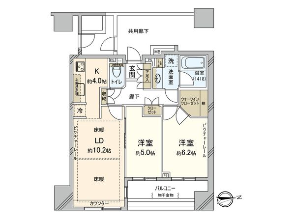 パークホームズ高井戸グランファステール 間取図(平面図)