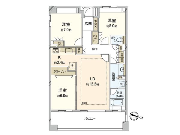 プラウド久我山 間取図(平面図) 間取図(平面図)