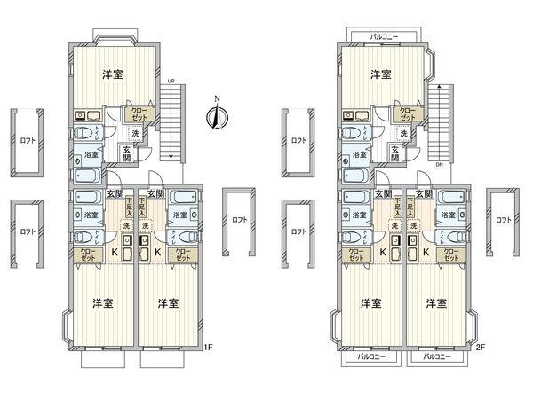 深大寺2丁目 アパート 間取図(平面図) 深大寺2丁目 アパート 間取図(平面図)