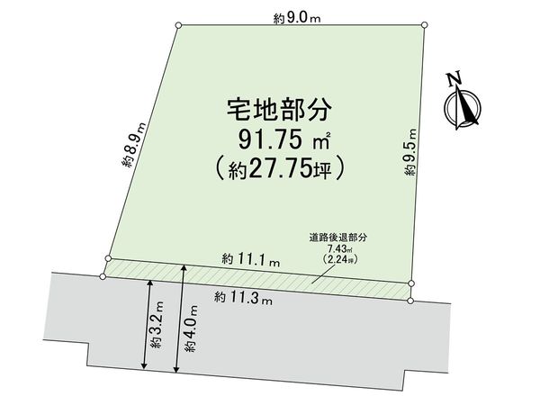 中野区弥生町4丁目 土地 区画図 中野区弥生町4丁目 土地 区画図