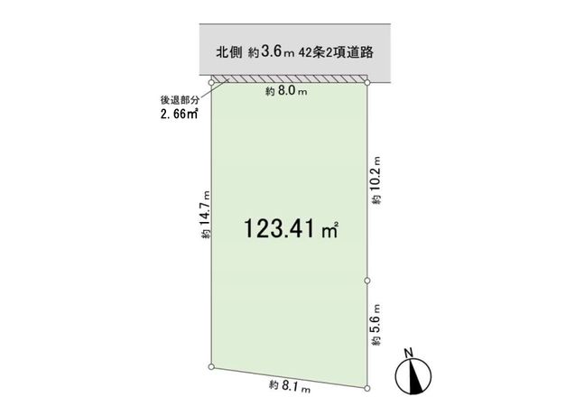 中野区中央3丁目 土地 区画図 中野区中央3丁目 土地 区画図