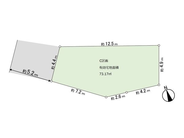 中野区中央2丁目 C区画 区画図