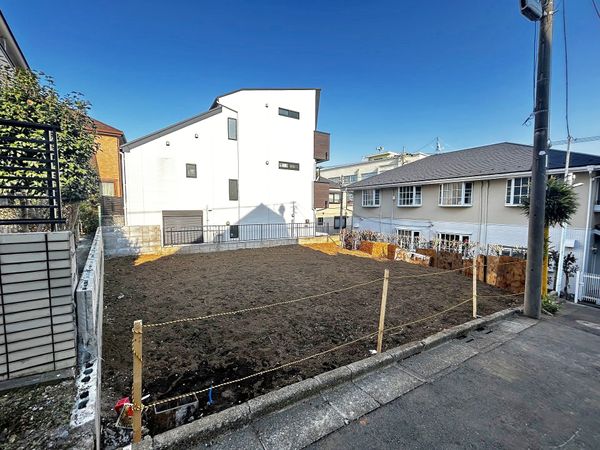 中野区白鷺3丁目 土地 前面道路含む外観