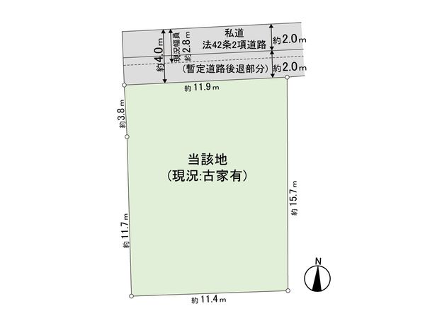 中野区本町4丁目 土地 区画図