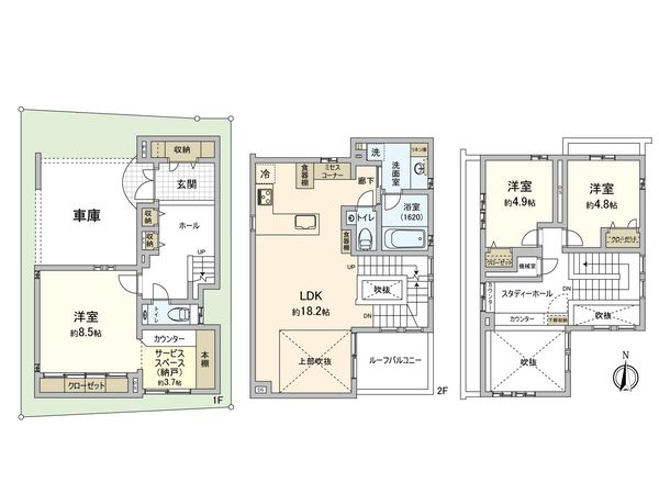 本町2丁目 中古戸建 間取図(平面図)