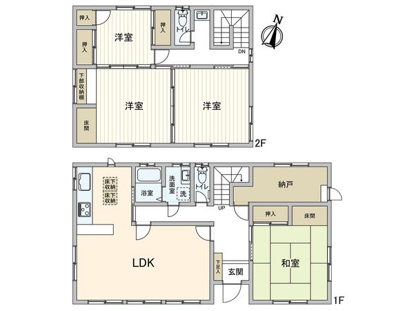 日野市日野台5丁目 戸建 間取図(平面図) 日野市日野台5丁目 戸建 間取図(平面図)