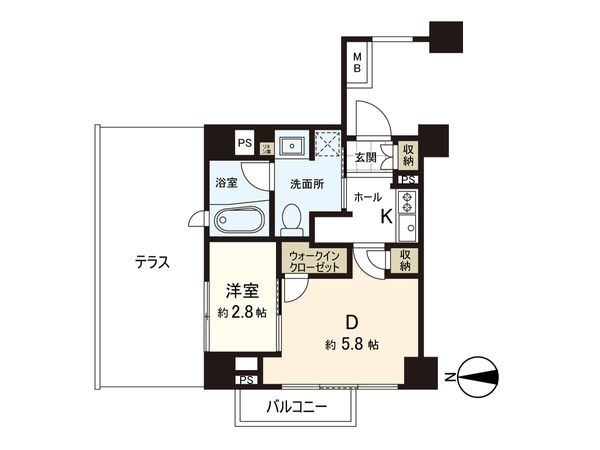 ピアース中野坂上 間取図(平面図)