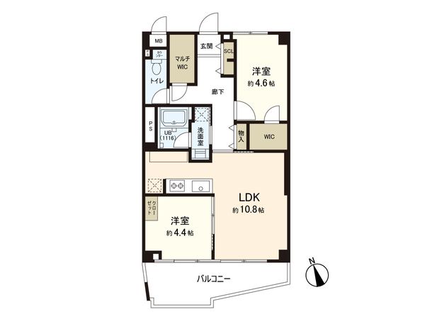 中野中央コーポ 間取図(平面図) 間取図(平面図)