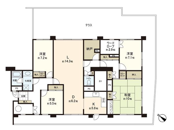 杉並和田ハイム 間取図(平面図)