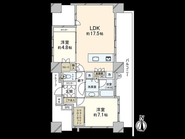 中野南台パーク・ホームズ 間取図(平面図) 間取図(平面図)
