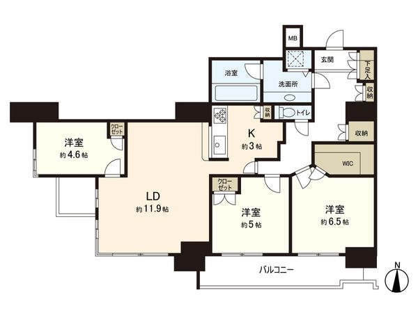 パークシティ杉並 セントラルタワー 間取図(平面図) 間取図(平面図)