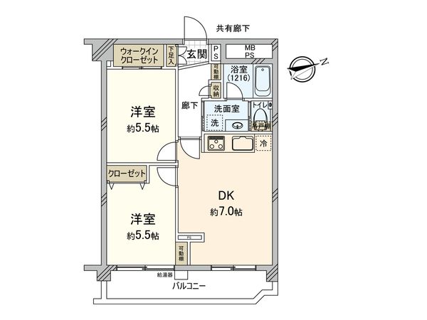不二ハイツ 間取図(平面図)