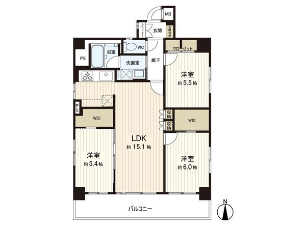 リモージュ南台 間取図(平面図) リモージュ南台 間取図(平面図)