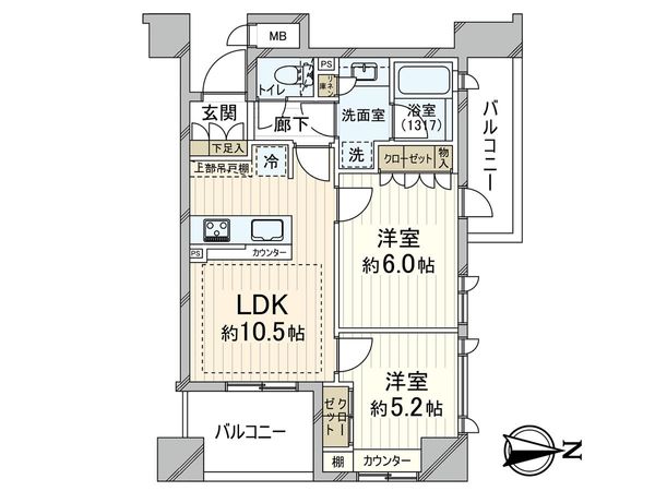 グラーサ中野坂上 間取図(平面図) グラーサ中野坂上 間取図(平面図)