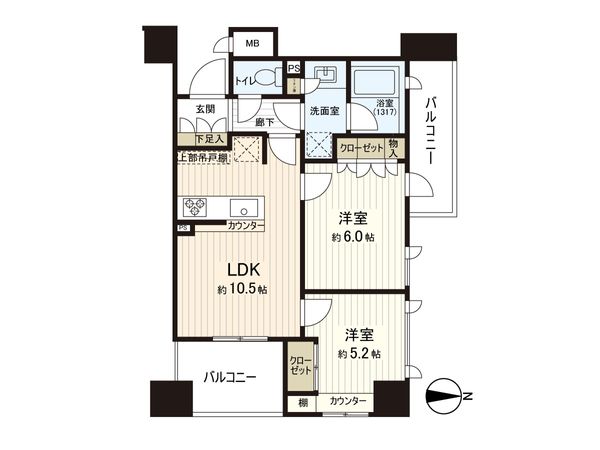 グラーサ中野坂上 間取図(平面図) グラーサ中野坂上 間取図(平面図)