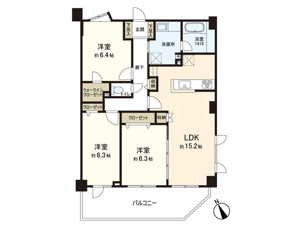 レクセルマンション笹塚 間取図(平面図) レクセルマンション笹塚 間取図(平面図)