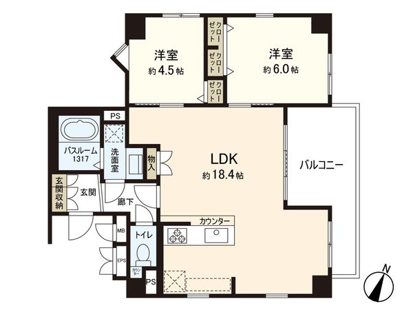 サーパス方南町 間取図(平面図) サーパス方南町 間取図(平面図)