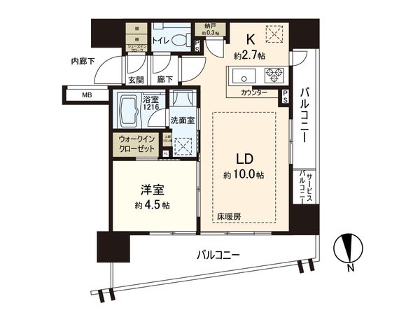 クレヴィア新中野 間取図(平面図) クレヴィア新中野 間取図(平面図)