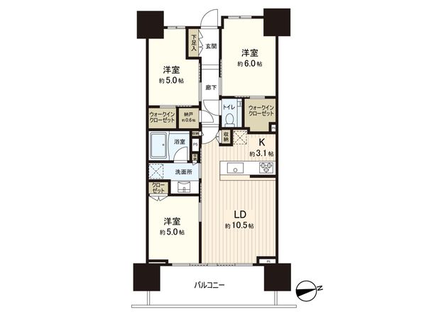 シティハウス笹塚レジデンス 間取図(平面図) 間取図(平面図)