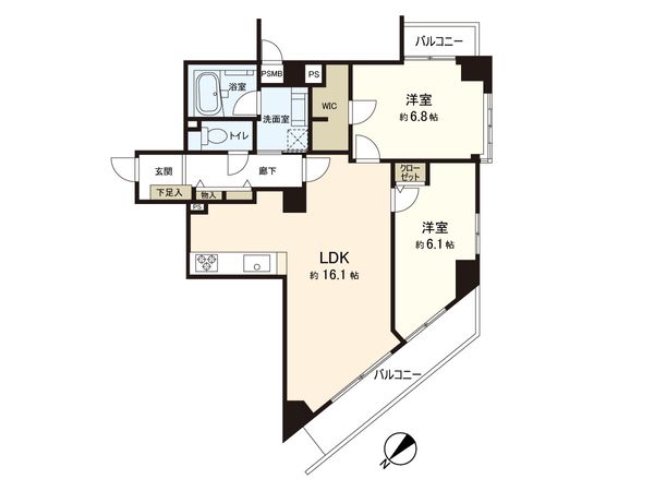 コンフォート南台 間取図(平面図) 間取図(平面図)