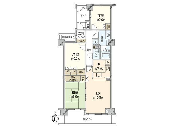 パーク・ハイム中野坂上 間取図(平面図)
