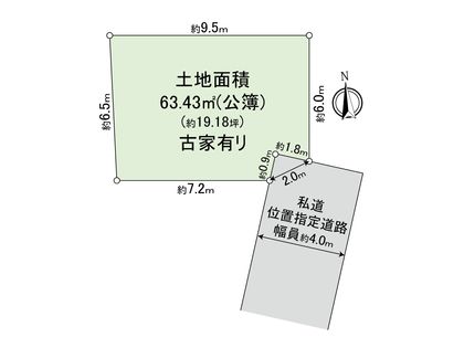 中野区江古田2丁目 土地 区画図
