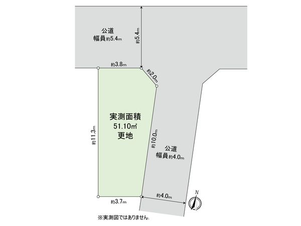 中野区野方3丁目 土地 区画図 中野区野方3丁目 土地 区画図