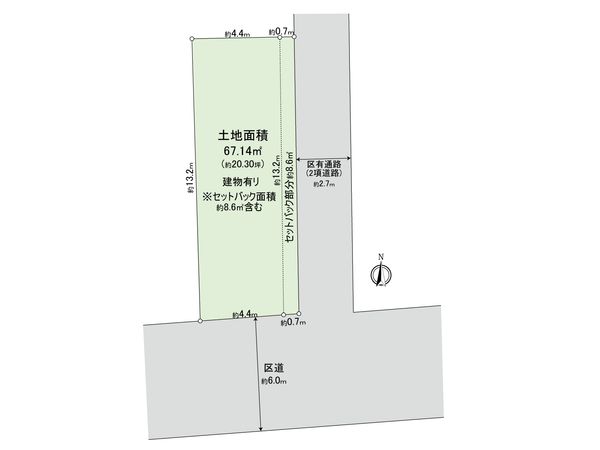 中野区本町6丁目 土地 区画図 中野区本町6丁目 土地 区画図