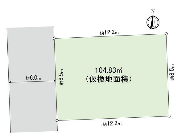 中野区中野3丁目 土地 区画図