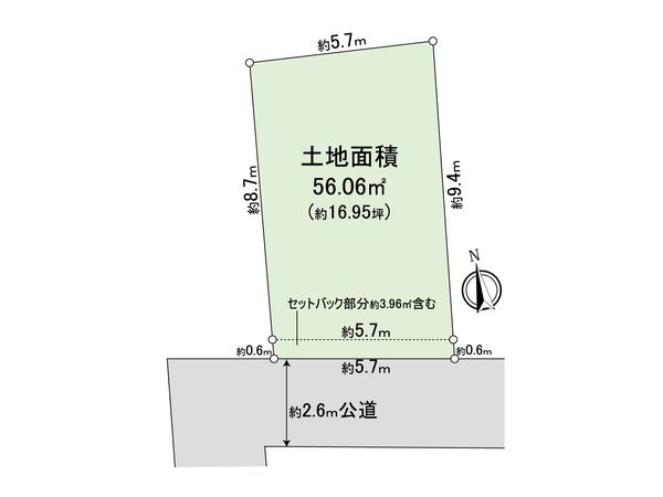 中野区野方4丁目 土地 区画図 中野区野方4丁目 土地 区画図