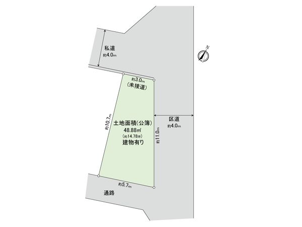 中野区松が丘2丁目 土地 全体区画図