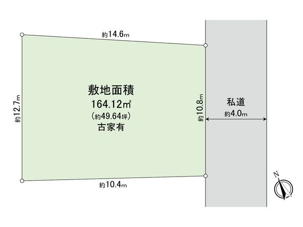 中野区江古田2丁目 古家付き土地 区画図 中野区江古田2丁目 古家付き土地 区画図