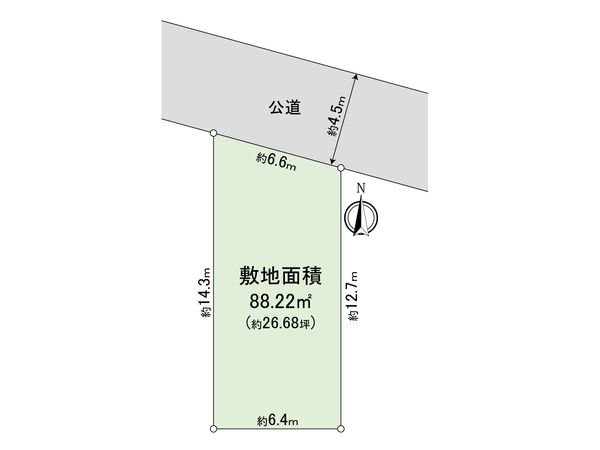 中野区中野2丁目 土地 区画図 中野区中野2丁目 土地 区画図