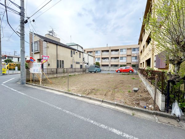 中野区沼袋4丁目 土地 前面道路含む外観