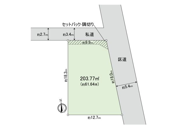 中野区若宮2丁目 土地 区画図 中野区若宮2丁目 土地 区画図
