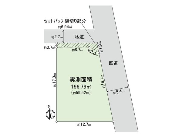 中野区若宮2丁目 土地 区画図 中野区若宮2丁目 土地 区画図