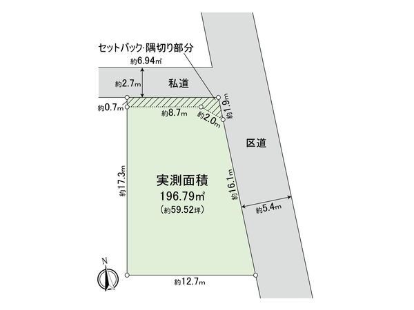 中野区若宮2丁目 土地 区画図 中野区若宮2丁目 土地 区画図