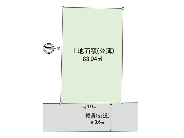 中野区中野6丁目 土地 区画図 中野区中野6丁目 土地 区画図