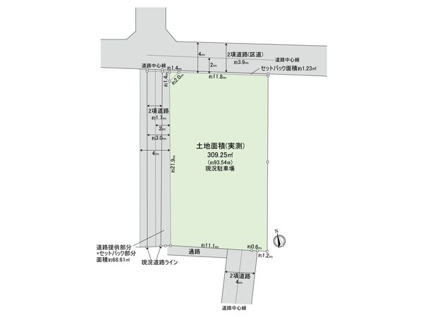 中野区松が丘1丁目 土地 全体区画図 中野区松が丘1丁目 土地 全体区画図