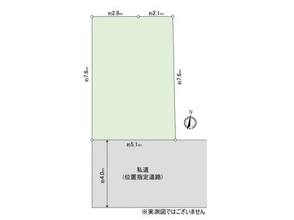 中野区松が丘2丁目 土地 区画図