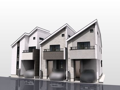 中野区沼袋2丁目 新築 外観パース図